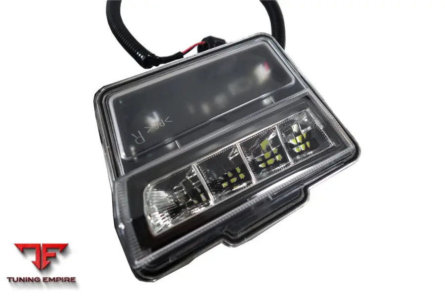 NISSAN GTR R35 EBA FRONT BUMPER LED DAY RUNNING LIGHTS BSD