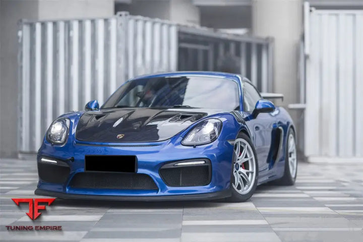 PORSCHE 718 & 981 CAYMAN & BOXSTER GT2RS STYLE CARBON FIBER HOOD BSD