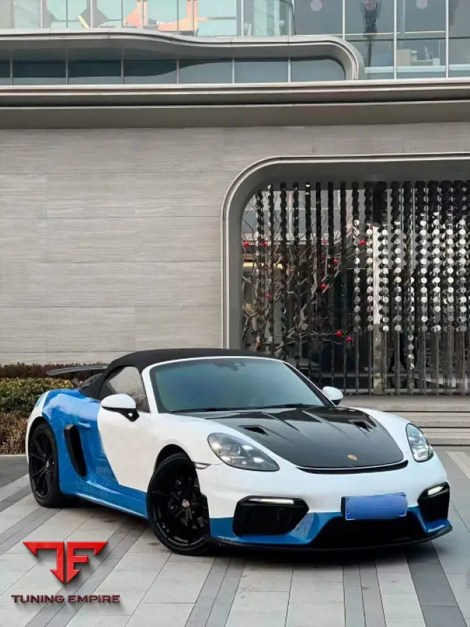 PORSCHE 718 CAYMAN 981 | GT3 RS STYLE DRY CARBON TRUNK HOOD