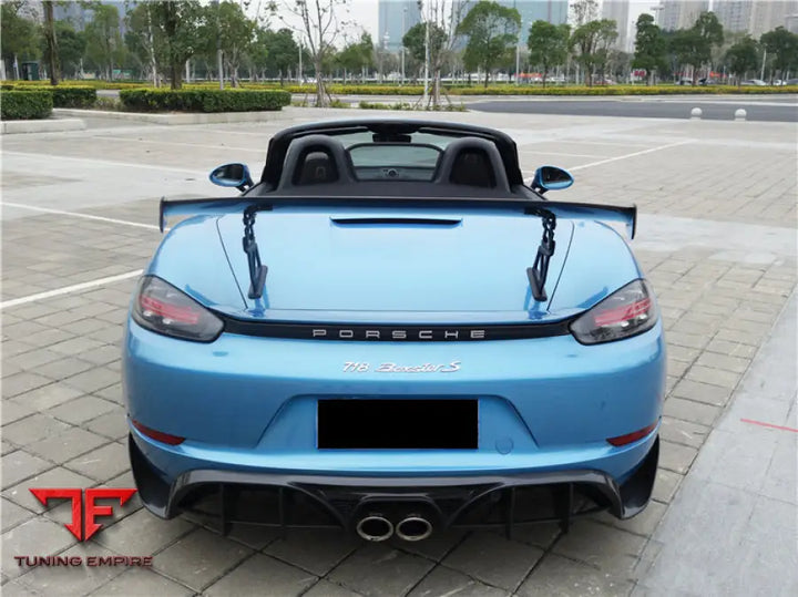 PORSCHE 718 CAYMAN & BOXSTER BKSS STYLE CARBON FIBER REAR TRIM BSD