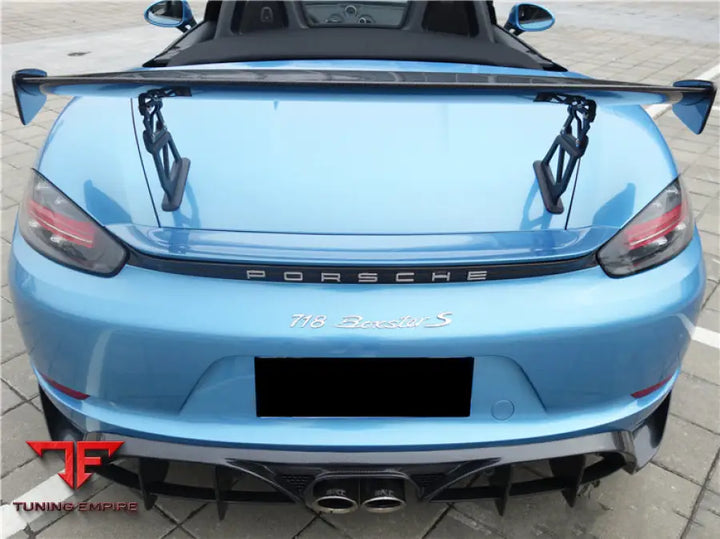 PORSCHE 718 CAYMAN & BOXSTER BKSS STYLE CARBON FIBER REAR TRIM BSD