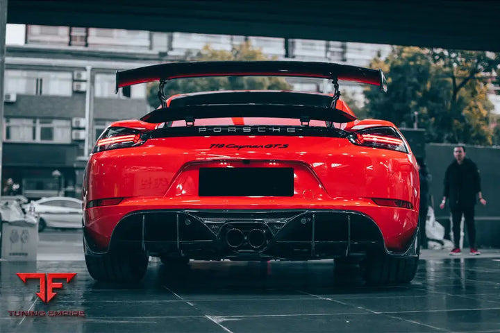 PORSCHE 718 CAYMAN & BOXSTER BKSS STYLE CARBON FIBER TRUNK SPOILER BSD