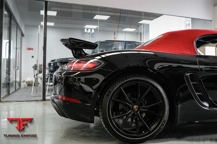 PORSCHE 718 CAYMAN & BOXSTER BKSS STYLE CARBON FIBER TRUNK SPOILER BSD