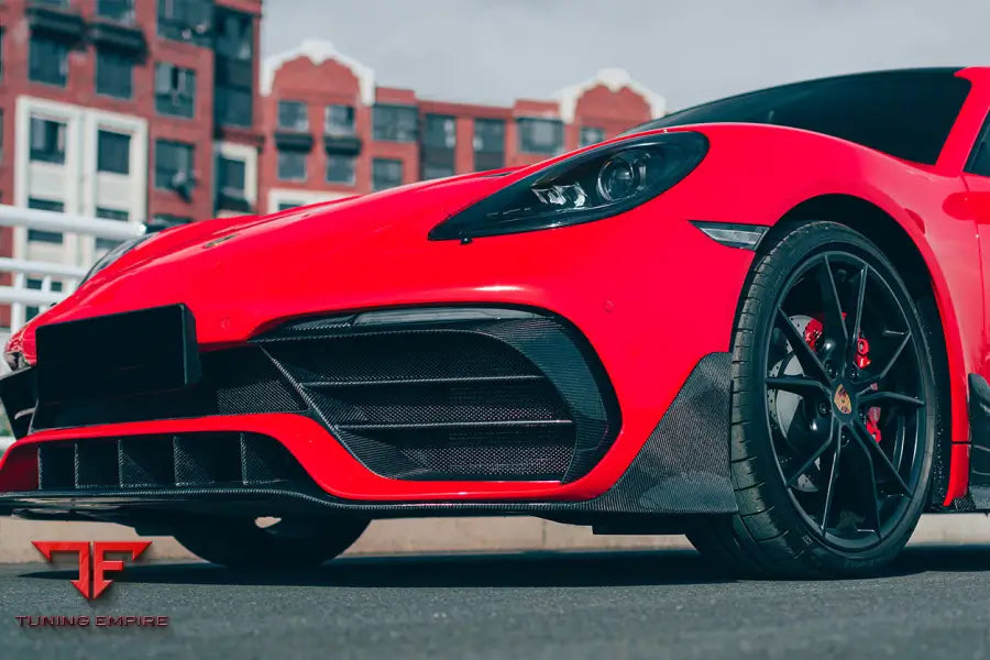 PORSCHE 718 CAYMAN & BOXSTER STUTTMATE PART CARBON FIBER FRONT BUMPER BSD