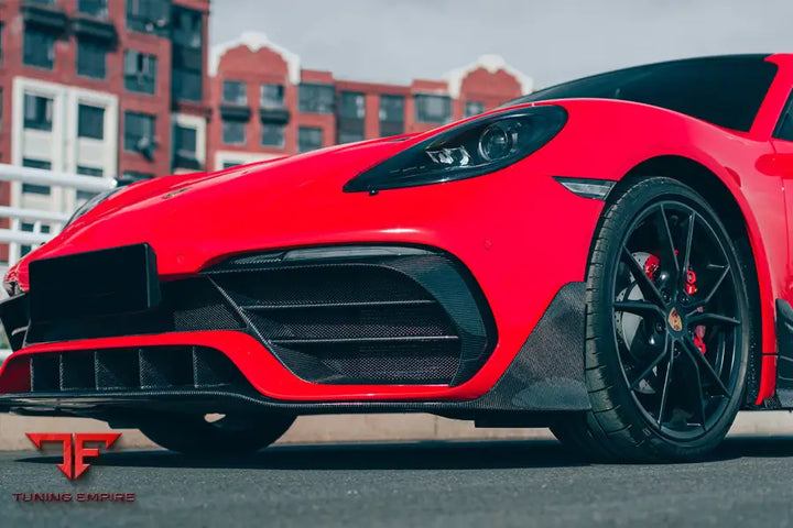 PORSCHE 718 CAYMAN & BOXSTER STUTTMATE PART CARBON FIBER FRONT BUMPER BSD