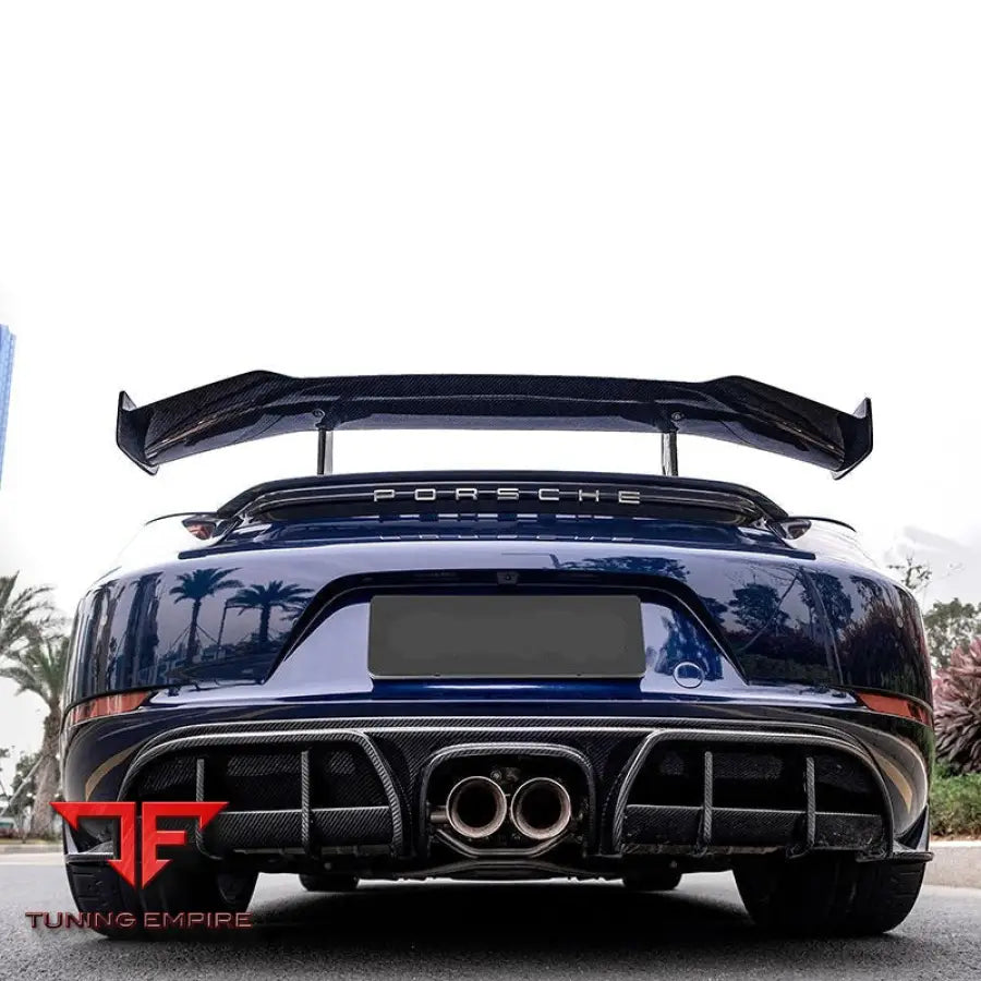 PORSCHE 718 CAYMAN BOXTER 2016 + FORZA DRY CARBON REAR DIFFUSER
