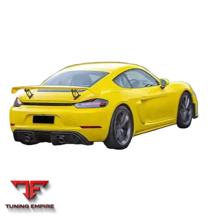 PORSCHE 718 CAYMAN GT4 CARBON FIBER REAR WING SPOILER
