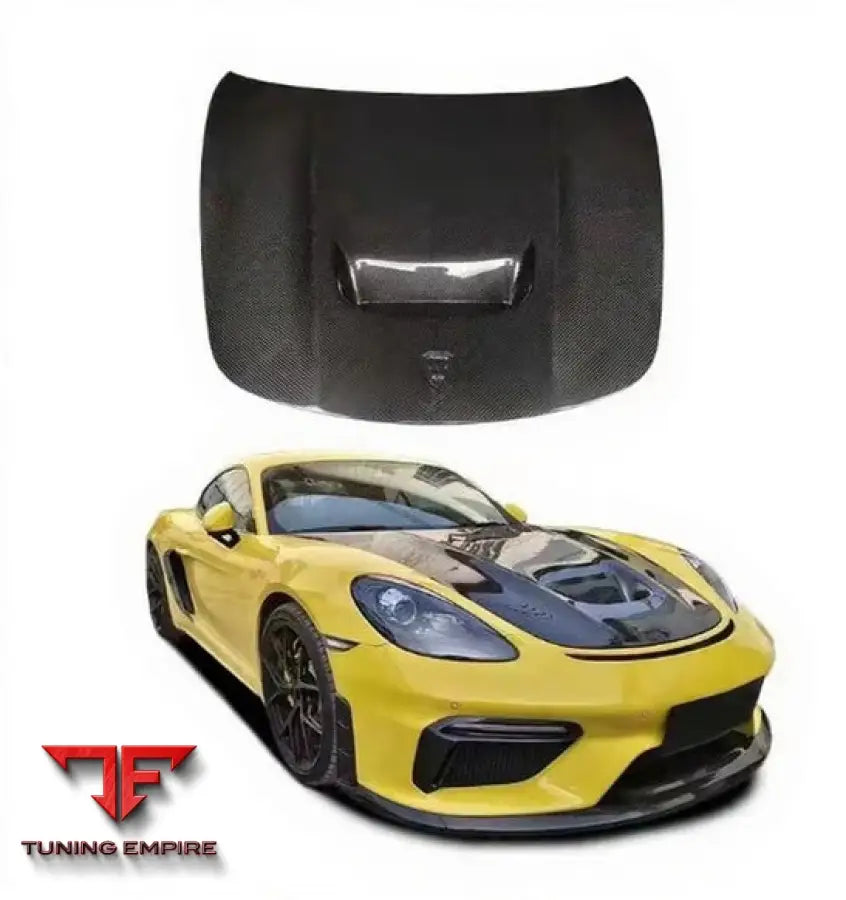 PORSCHE 718 GT4 RS CARBON FIBER FRONT HOOD BONNET 2017-2019Y