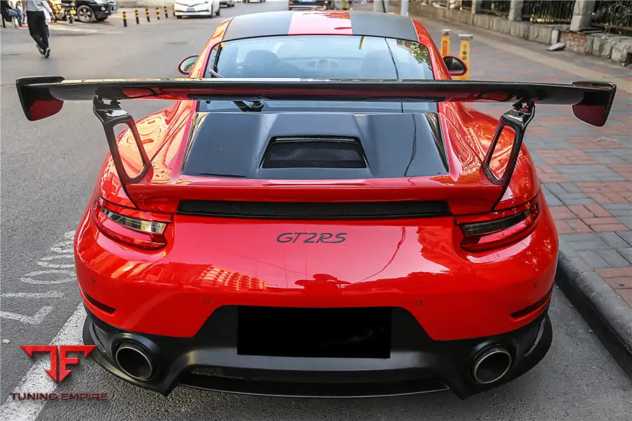 PORSCHE 911 / 991.2 CARRERA & S GT2RS STYLE PARTIAL CARBON FIBER REAR BUMPER BSD