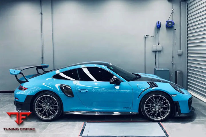 PORSCHE 911 / 991.2 CARRERATARGA 44S GT2RS STYLE CARBON FIBER QUARTER PANEL SIDE SCOOPS BSD