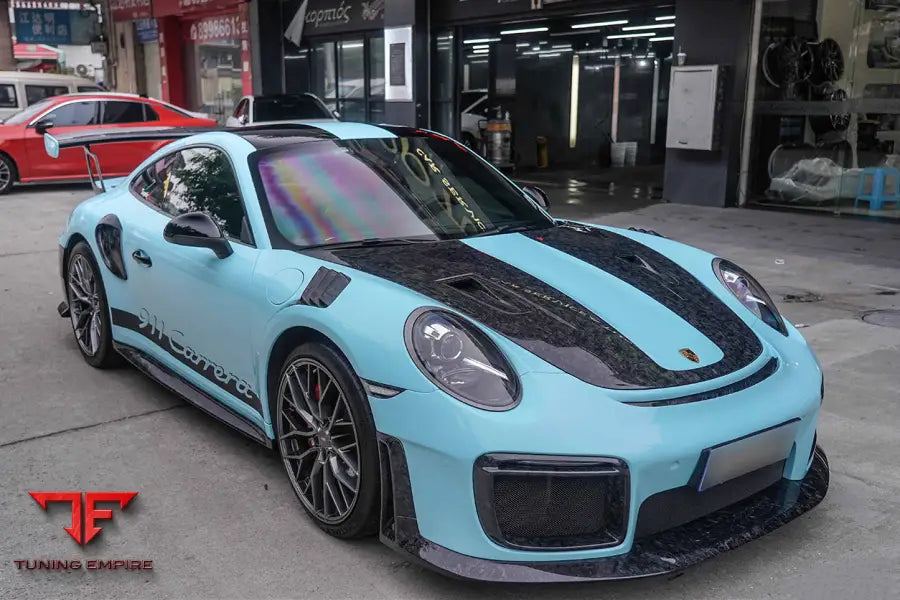 PORSCHE 911 / 991.2 CARRERATARGA 44S GT2RS STYLE CARBON FIBER QUARTER PANEL SIDE SCOOPS BSD