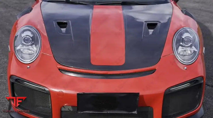 PORSCHE 911 991 CARBON FIBER ENGINE HOOD