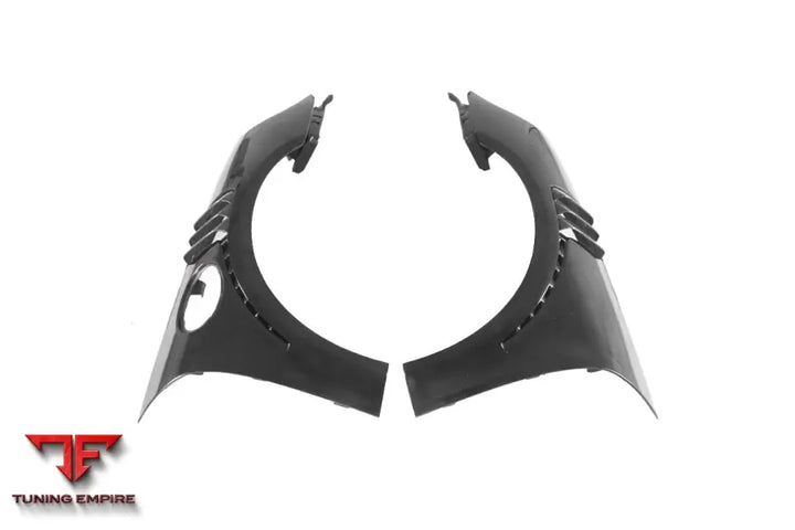 PORSCHE 911 / 991 TURBO S GT2RS STYLE PARTIAL CARBON FIBER FRONT BUMPER AND FENDER BSD