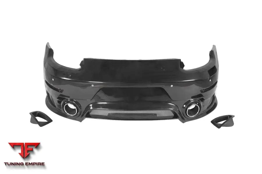 PORSCHE 911 / 991 TURBOS GT2RS STYLE PARTIAL CARBON FIBER REAR BUMPER BSD