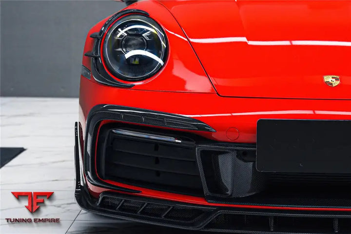 PORSCHE 911 / 992 CARRERA & 4 & 4S & TARGA & CABRIOLET BKSSII STYLE FRONT BUMPER VENT TRIMS BSD
