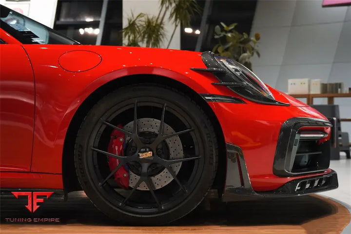 PORSCHE 911 / 992 CARRERA & 4 & 4S & TARGA & CABRIOLET SD-SPORT DESIGN MODEL BKSSII STYLE FRONT BUMPER LIP SPLITTER BSD