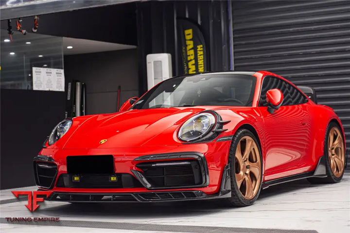 PORSCHE 911 / 992 CARRERA & 4 & 4S & TARGA & CABRIOLET SD-SPORT DESIGN MODEL BKSSII STYLE FRONT BUMPER VENT TRIMS BSD