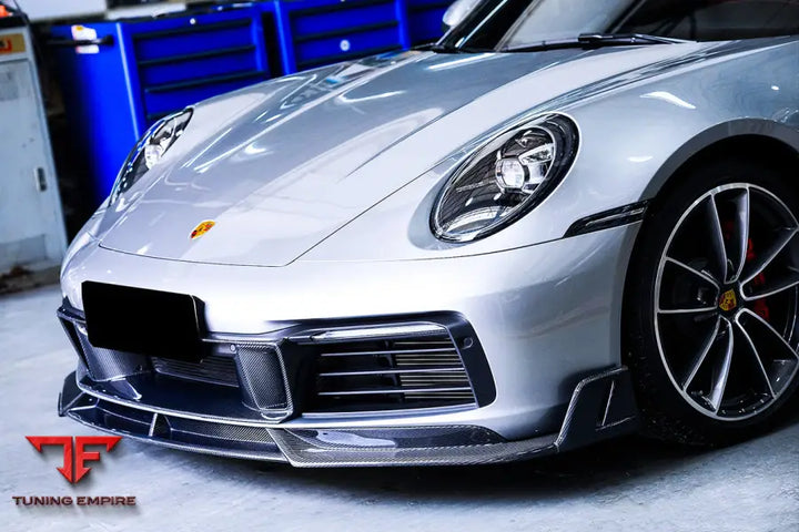 PORSCHE 911 / 992 CARRERA S & 4 & 4S & TARGA & CABRIOLET BKSS STYLE FRONT LIP BSD