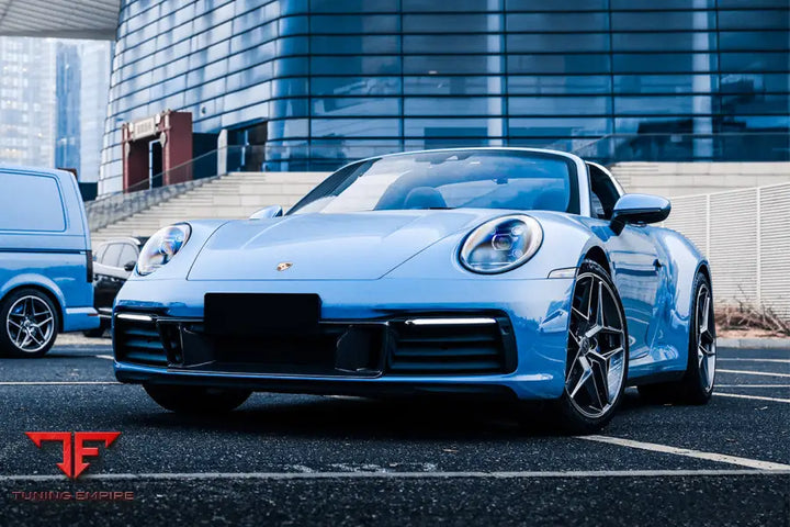 PORSCHE 911 / 992 CARRERA S & 4 & 4S & TARGA & CABRIOLET BKSS STYLE FRONT MIDDLE LIP BSD