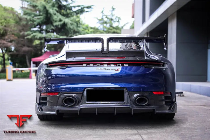 PORSCHE 911 / 992 CARRERA S & 4 & 4S & TARGA & CABRIOLET BKSS STYLE REAR LIP BSD