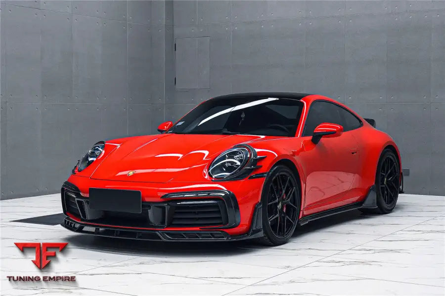 PORSCHE 911 / 992 CARRERA & S & 4 & 4S & TARGA & CABRIOLET BKSSII STYLE FRONT BUMPER LIP SPLITTER BSD