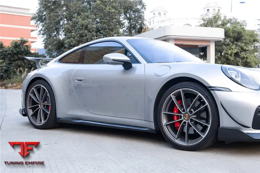 PORSCHE 911 / 992 CARRERA & S & 4 & 4S & TARGA & CABRIOLET WP STYLE DRY CARBON FIBER SIDE SKIRTS BSD
