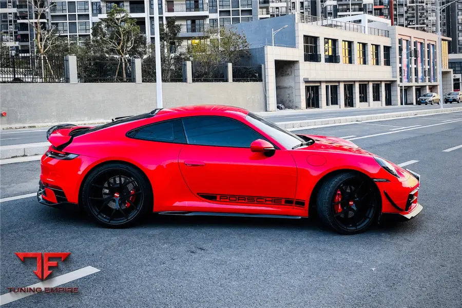 PORSCHE 911 / 992 CARRERA & S & 4 & 4S & TARGA & CABRIOLET WP STYLE DRY CARBON FIBER SIDE SKIRTS BSD