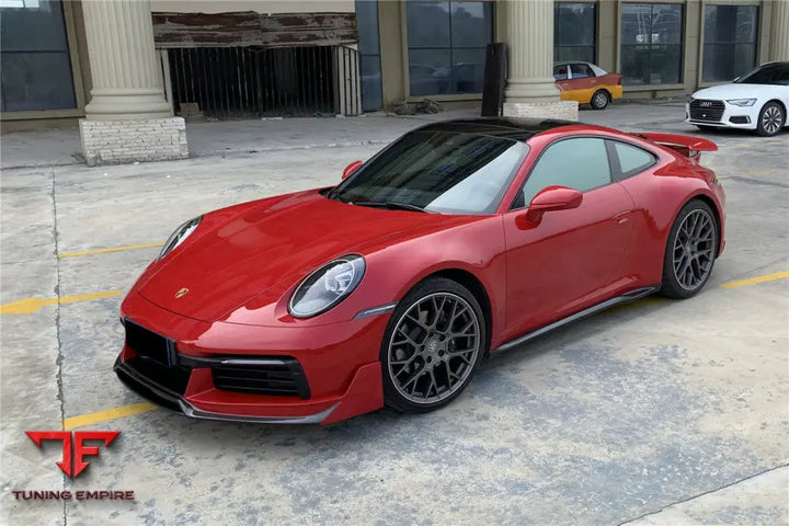 PORSCHE 911 / 992 CARRERA & S & 4 & 4S & TARGA & CABRIOLET WP STYLE DRY CARBON FIBER SIDE SKIRTS BSD