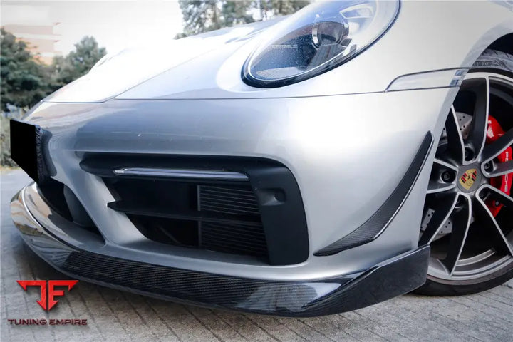PORSCHE 911 / 992 CARRERA & TARGA SPORT DESIGN WP STYLE DRY CARBON FIBER BUMPER CANARDS BSD