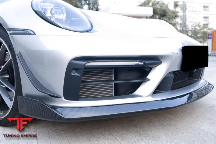 PORSCHE 911 / 992 CARRERA & TARGA SPORT DESIGN WP STYLE DRY CARBON FIBER BUMPER CANARDS BSD
