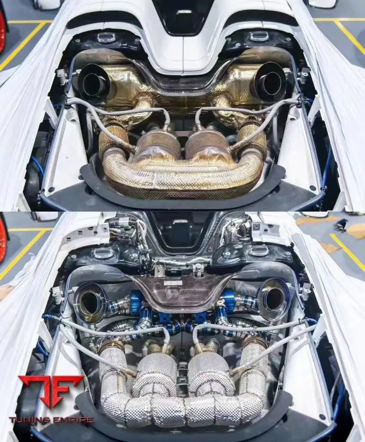 PORSCHE 918 SPYDER CAT DOWNPIPE WITH MUFFLER