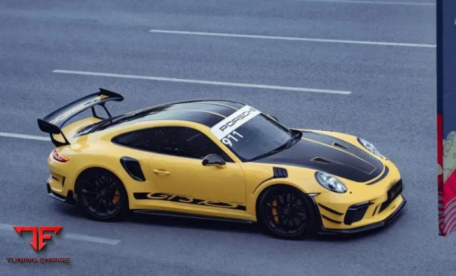 PORSCHE 991 991.2 GT3RS COUPE CARBON FIBER REAR SPOILER SIDE BLADE END PLATE