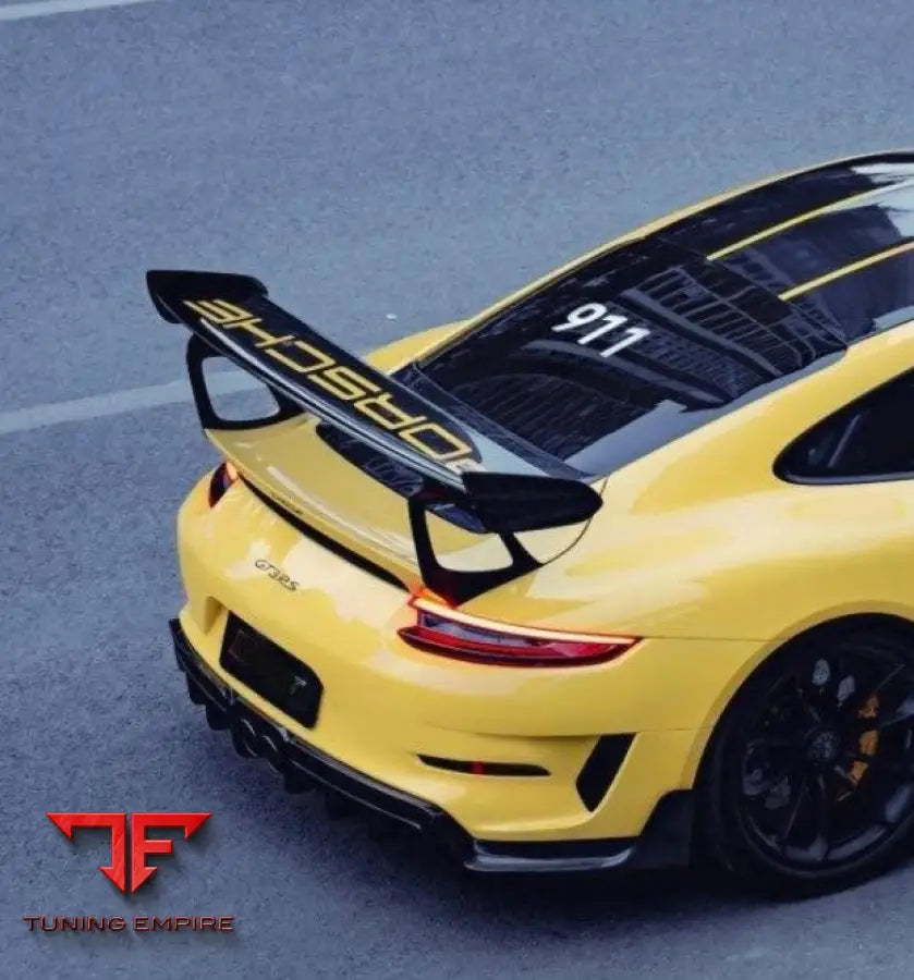 PORSCHE 991 991.2 GT3RS COUPE CARBON FIBER REAR SPOILER SIDE BLADE END PLATE