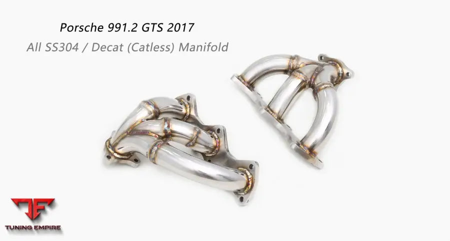 Porsche 991.1 Gts All Ss304 Catless Manifold Exhaust System