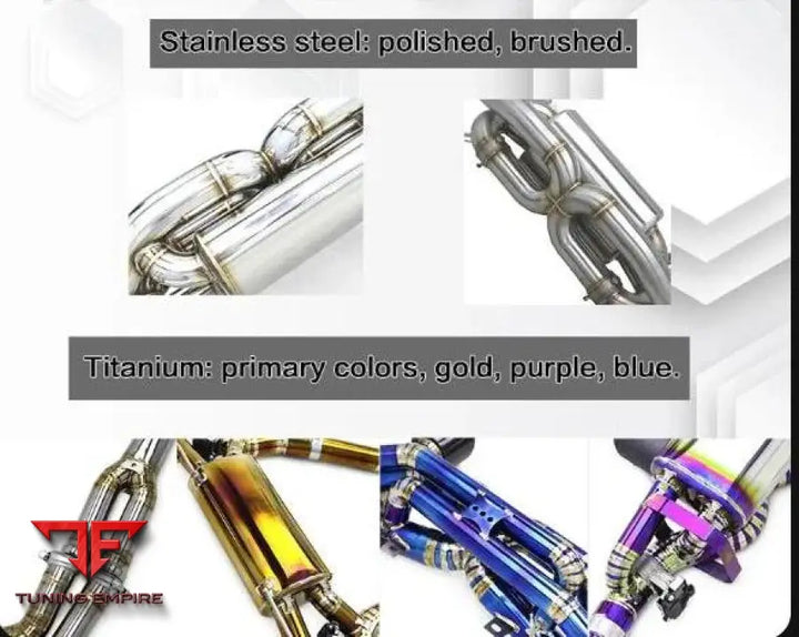 PORSCHE 991.2 TURBO S 3.8T VALVETRONIC TITANIUM EXHAUST SYSTEM 2017-2019