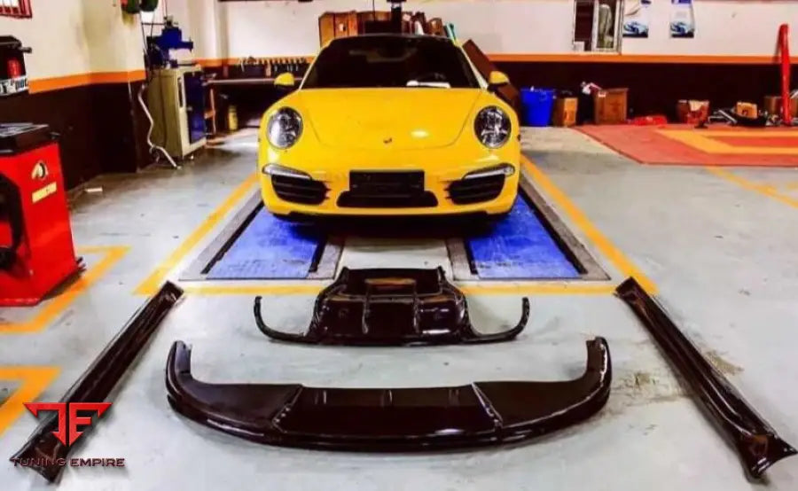 911 V STYLE CARBON FIBER BODY KIT FOR PORSCHE 911 991 (2011–2019) – FRONT LIP SIDE SKIRTS REAR DIFFUSER & TRUNK SPOILER