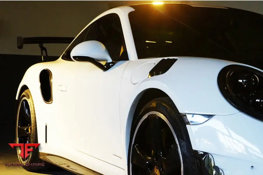 PORSCHE 991 / TURBO S OEM STYLE CARBON FIBER QUARTER PANEL SIDE SCOOPS BSD