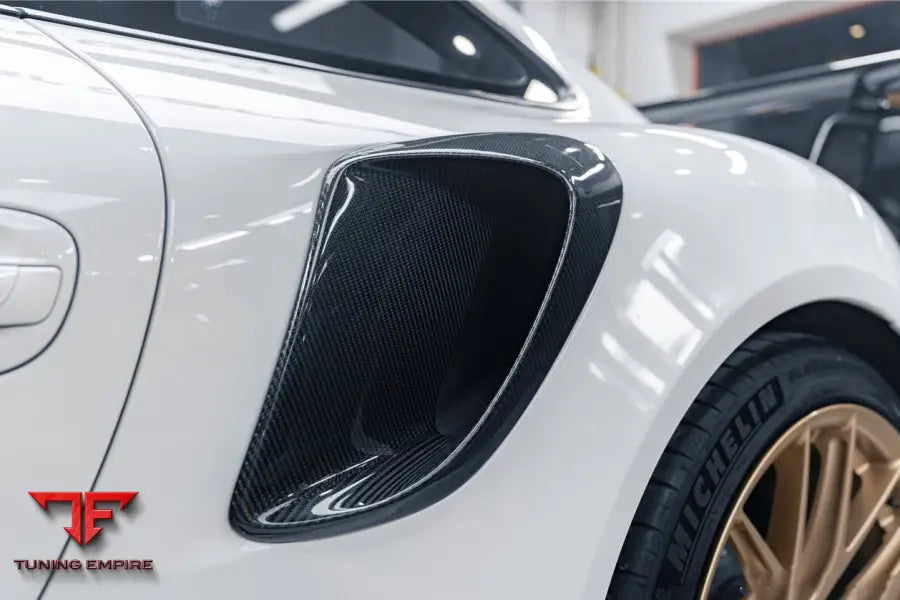 PORSCHE 991 / TURBO S GT2RS STYLE CARBON FIBER QUARTER PANEL SIDE SCOOPS BSD