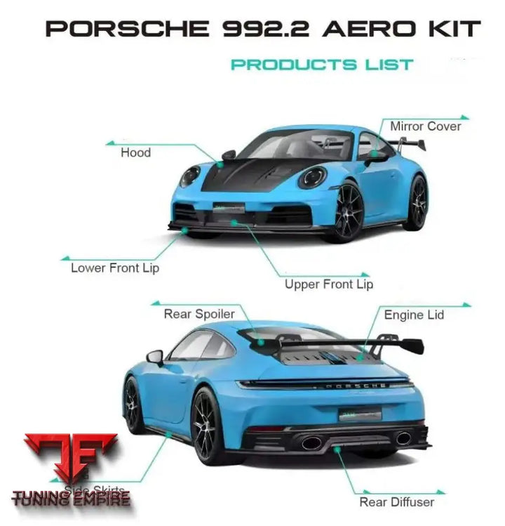 PORSCHE 992.2 CARBON PARTS AERO KIT