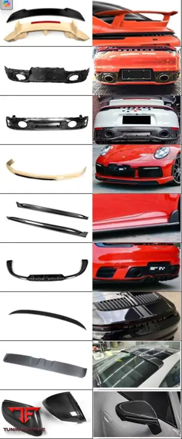 PORSCHE 992 CARBON FIBER PARTS