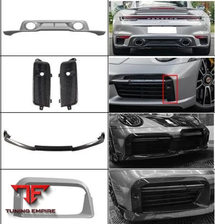 PORSCHE 992 Turbo S CARBON FIBER PARTS