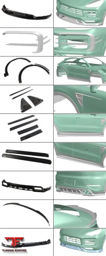 PORSCHE CAYENNE (9YA) CARBON FIBER PARTS