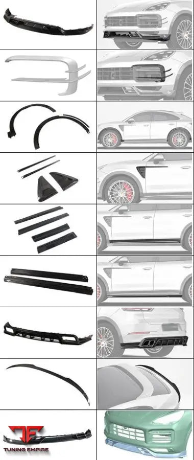 PORSCHE CAYENNE CARBON FIBER KIT 2018-2023 (9YA)