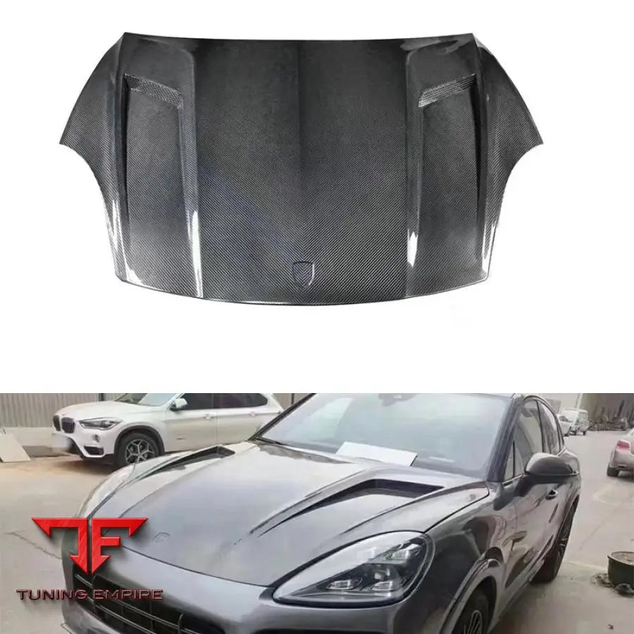 PORSCHE CAYENNE COUPE CARBON ENGINE HOOD COVER 2021Y