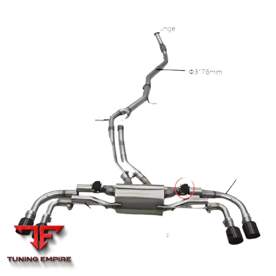 PORSCHE CAYENNE E3 3.0T VALVETRONIC CATBACK EXHAUST 2018-2023