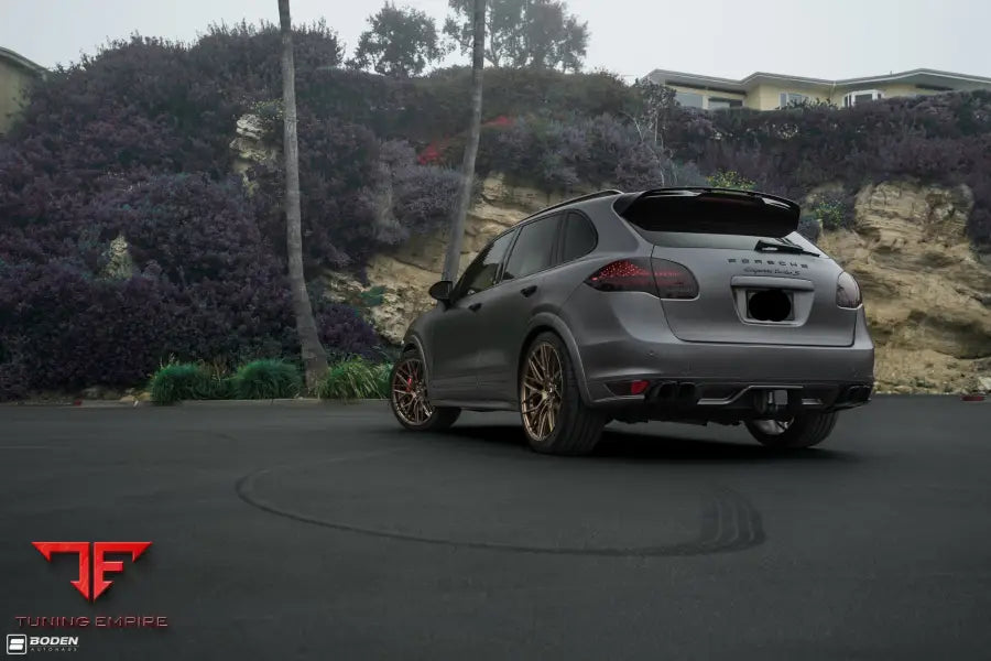 PORSCHE CAYENNE TURBO FORGED WHEELS AND EXHAUST SYSTEM
