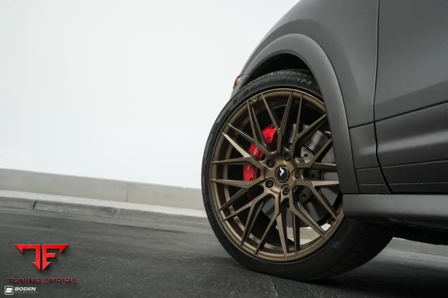 PORSCHE CAYENNE TURBO FORGED WHEELS AND EXHAUST SYSTEM
