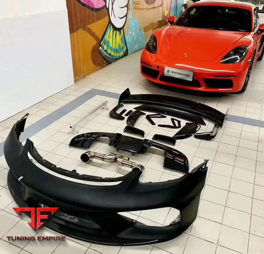 PORSCHE CAYMAN 718 982 TO GT4 CARBON CONVERSION BODY KIT