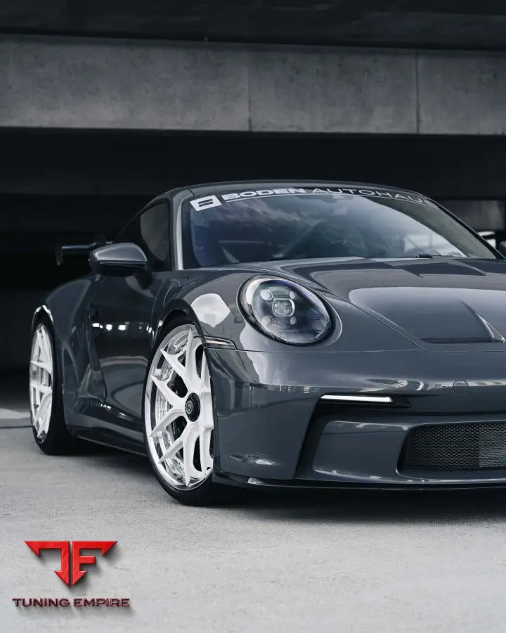 PORSCHE GT3 FORGED WHEELS AND EXHAUST SYSTEM