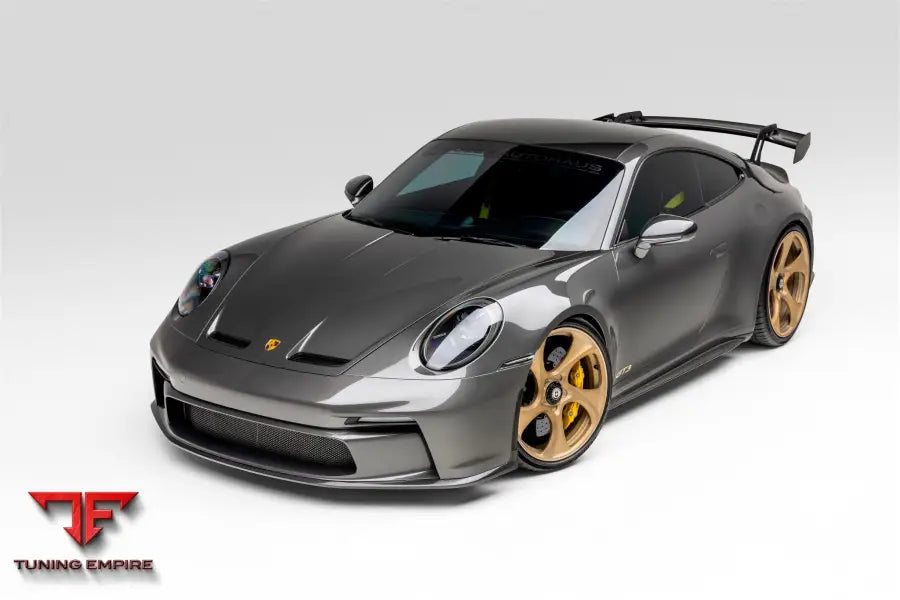 PORSCHE GT3 FORGED WHEELS AND EXHAUST SYSTEM